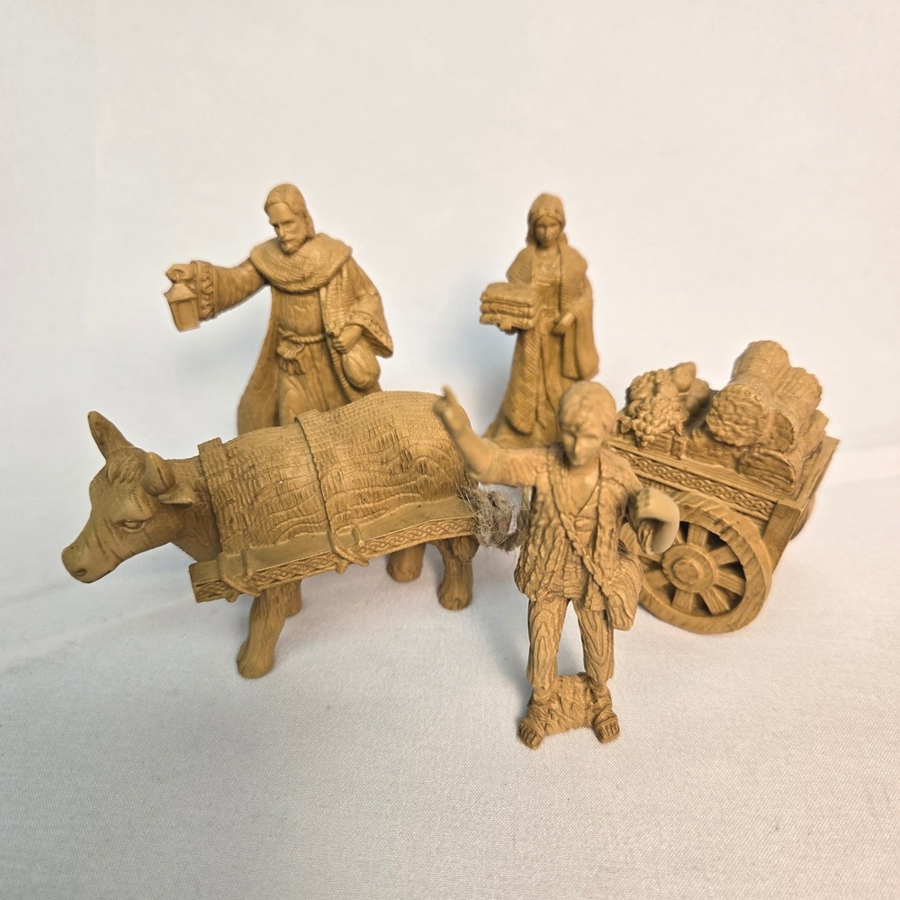 Hawthorne Village True Meaning Of Christmas Nativity Tree Collection 4 Piece COA